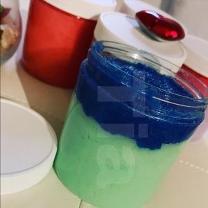Blue n green body sugar scrub